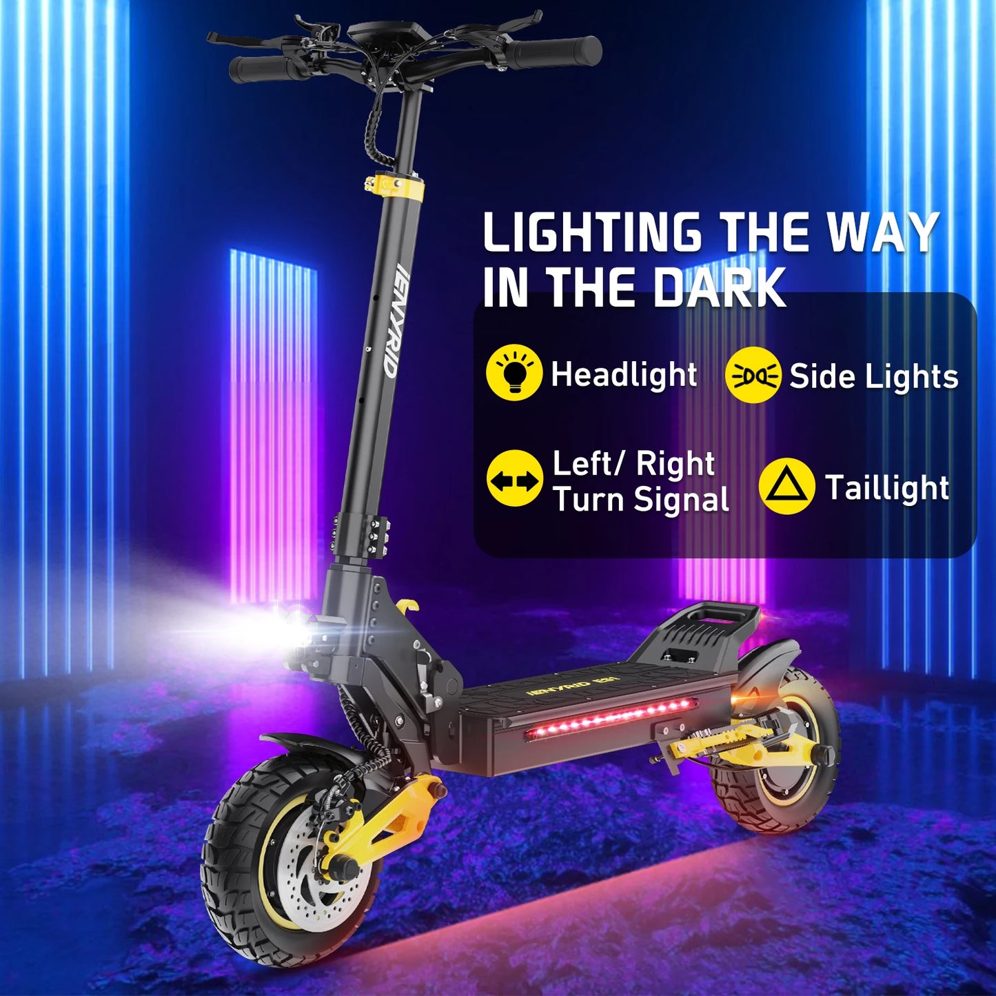 Electric Scooter IENYRID IE-ES1 Foldable 2400W Dual Motor 48V20.8Ah Lithium Battery E-Scooter Scooters 10-inch Tires E-Scooter