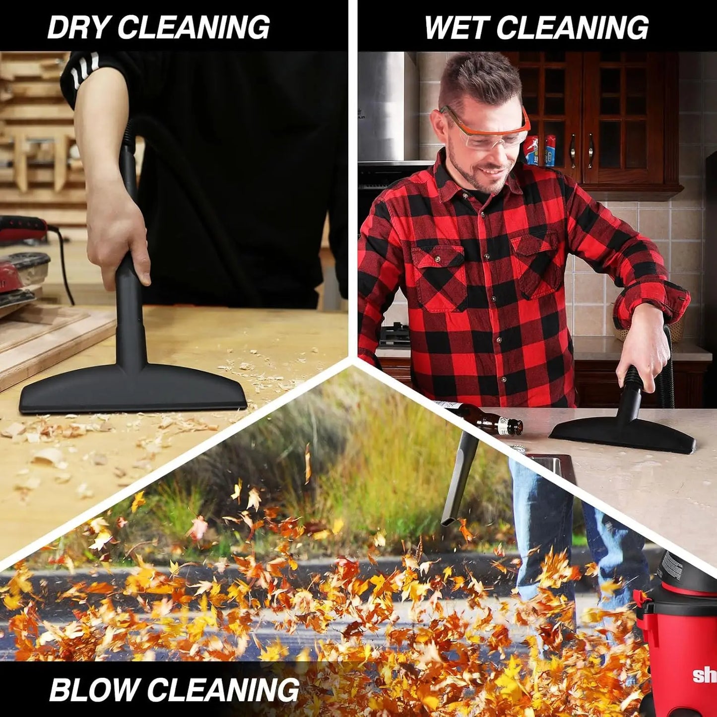 5 Gallon Wet/Dry Vacuum, 4.5 HP Portable Shop Vac with Attachments for Home, Garage, Car & Workshop