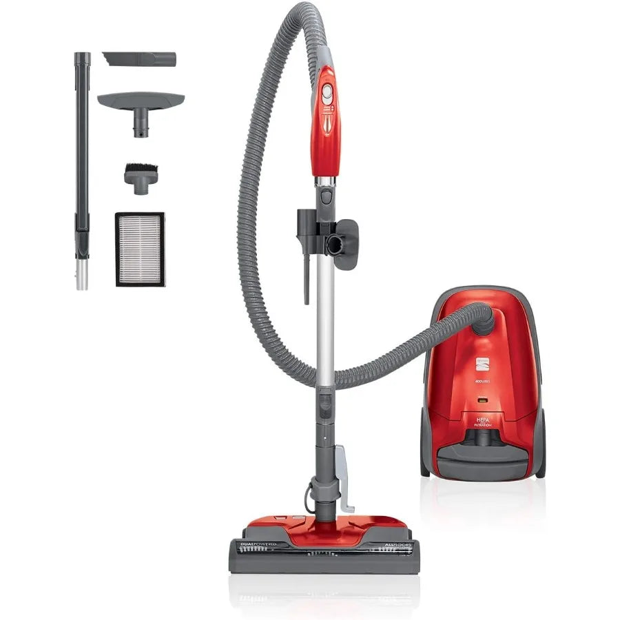 81414 400 Series Lightweight Bagged Canister Vacuum Cleaner with Extended Telescoping Wand Dual Motors for Enhanced Suction Ret