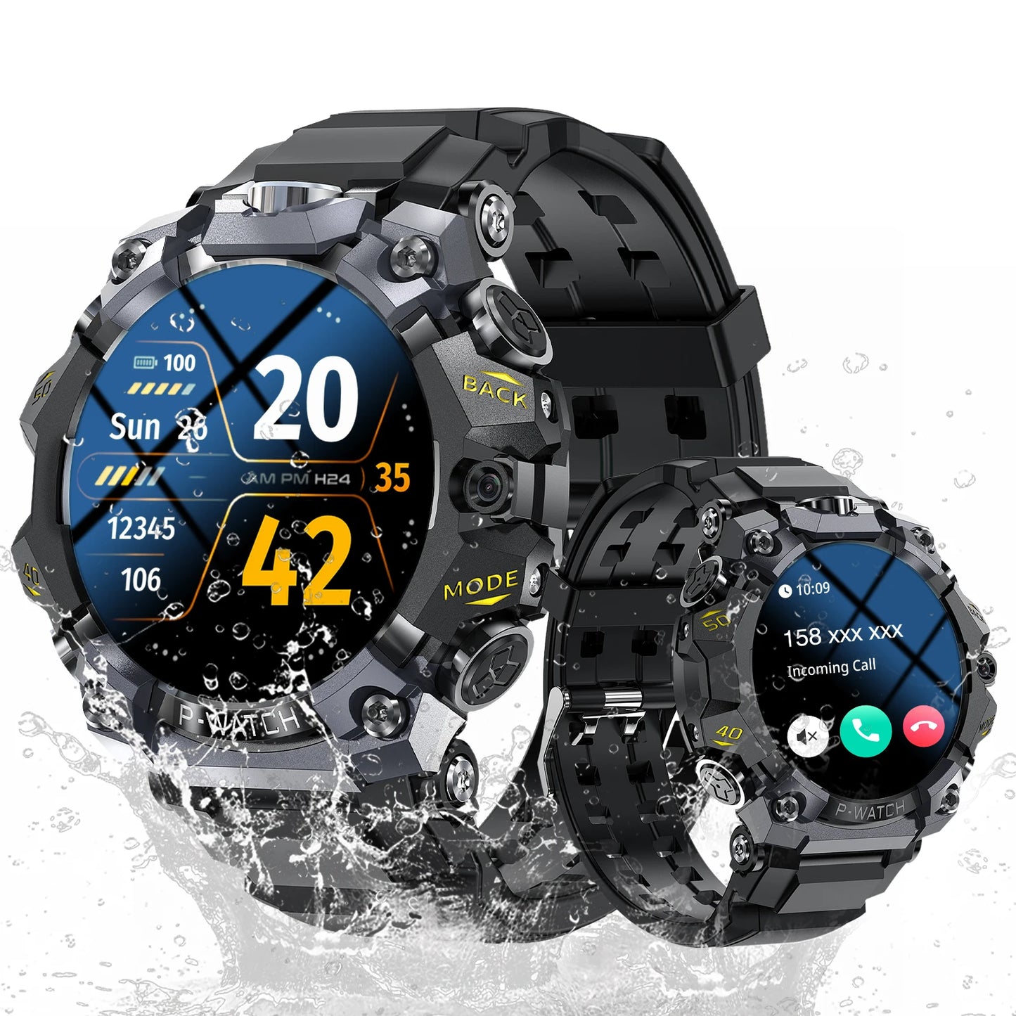 Fashion smart watch, can answer and make calls, reminders, multiple dials, compatible with iPhone/android phones