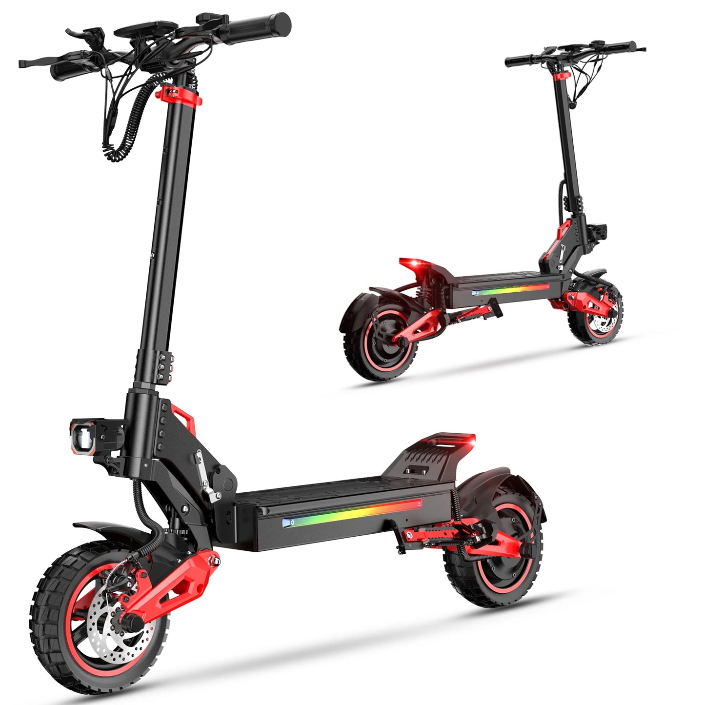 J15 Adult Electric Scooter 1600W Motor, 11-Inch Off-Road Tyres, 48V18AH Battery, Max Speed 31mph, Range 27-30 Miles, US Stock