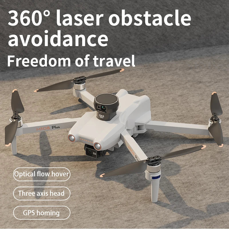 M108 Relay 3-Axis Gimbal 5.5 inch with Screen Version 1080P GPS Brushless Obstacle Avoidance Remote Control Drone