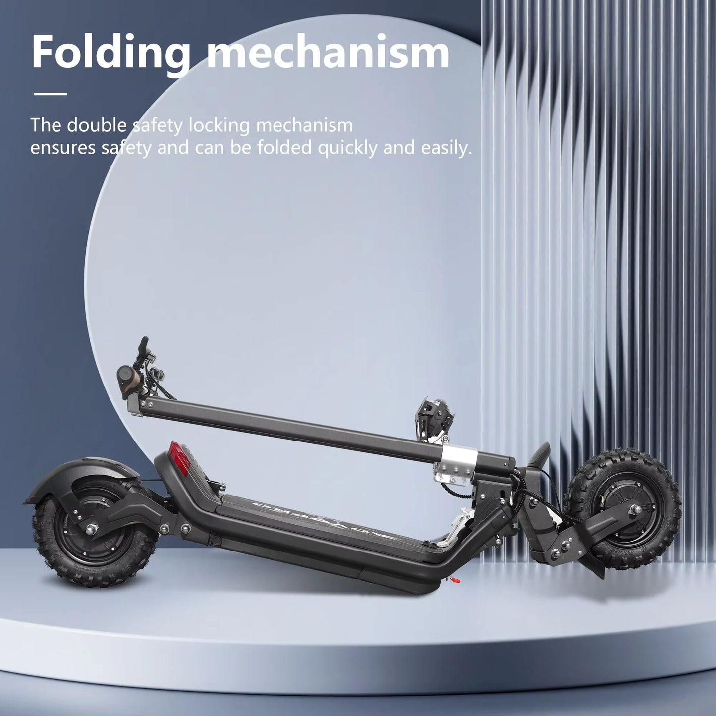 AOVOPRO G63 Electric Scooter 11 inch Off road 2400W Foldable 28mph Max Speed 60-75KM Max Range Electric Scooter for Adult