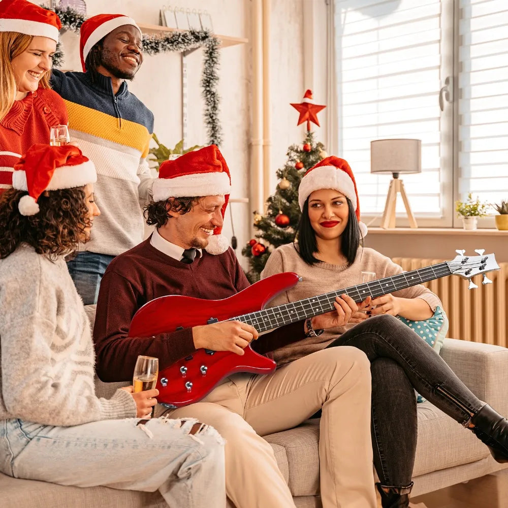 4 String Electric Bass Guitar,Full Size,Basswood With Bag & 20W AMP