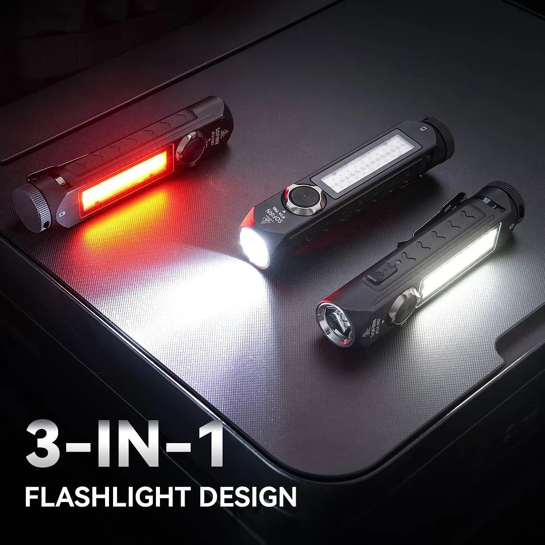 Sofirn IF24 PRO RGB Flashlight 18650 Rechargeable SFT40 1800lm Buck driver Flood Spot with Magnetic