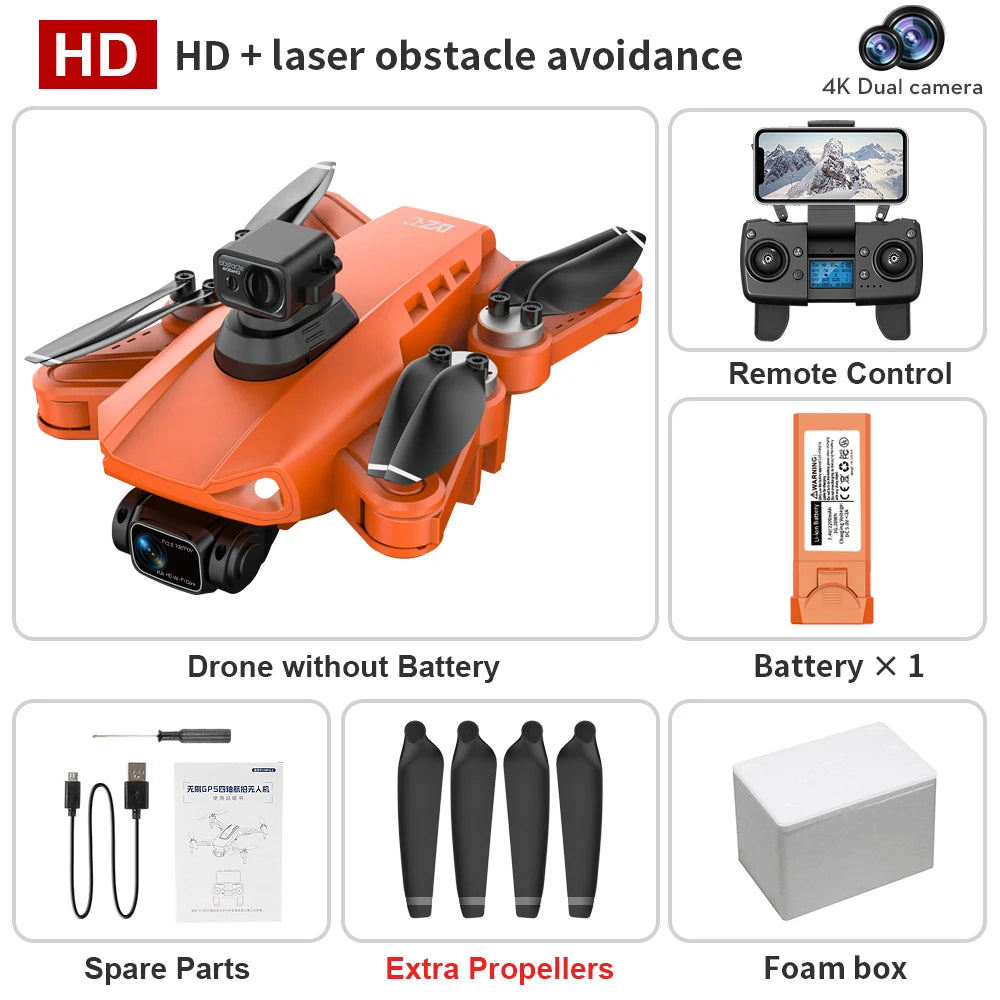 Drone L900 Pro Se / L900 Se Max 4K HD GPS Camera 5G Wifi FPV Brushless RC Helicopter 4K HD Dual Camera Drone Professional Toys