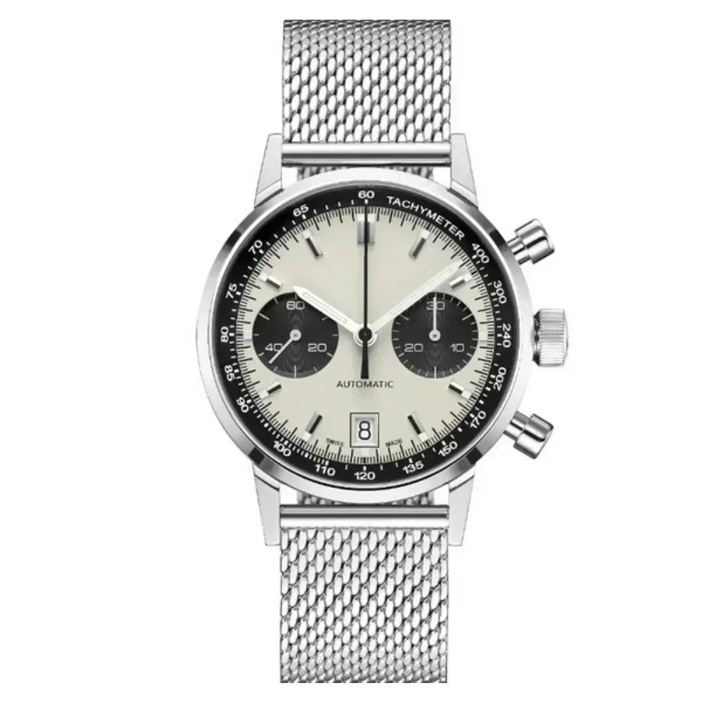 Men Watch Classic Gentle Elegant Chronograph Hamilton Family's Fashion Leisure Business Sports Watch Leather Band Reloj Hombre