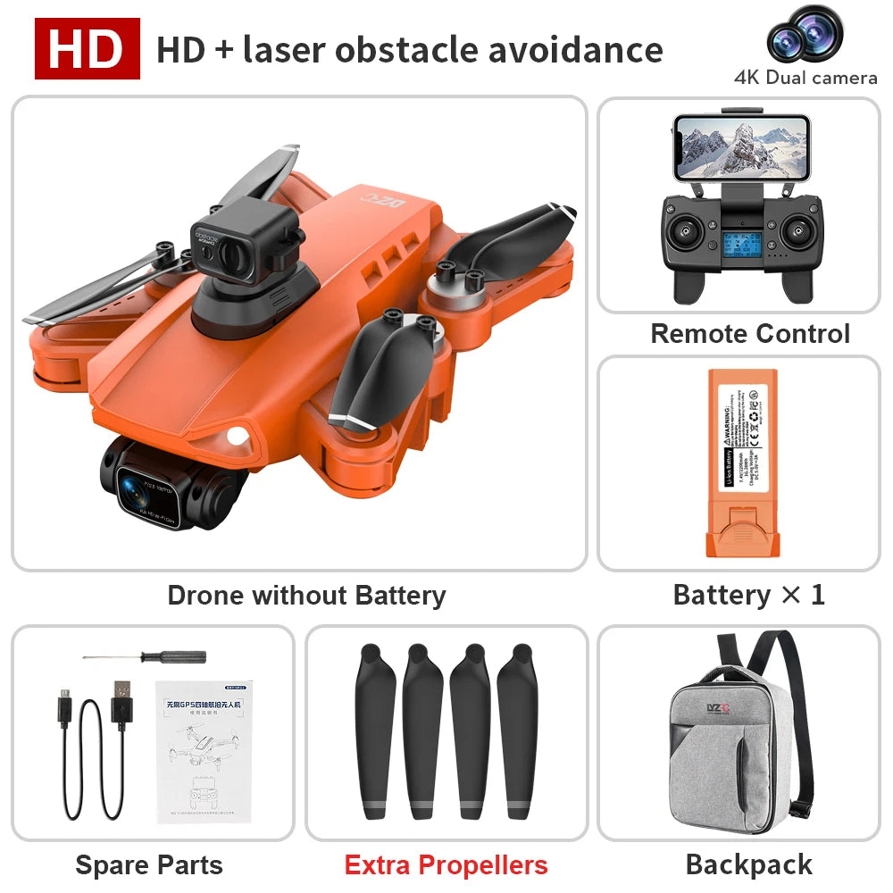 Drone L900 Pro Se / L900 Se Max 4K HD GPS Camera 5G Wifi FPV Brushless RC Helicopter 4K HD Dual Camera Drone Professional Toys