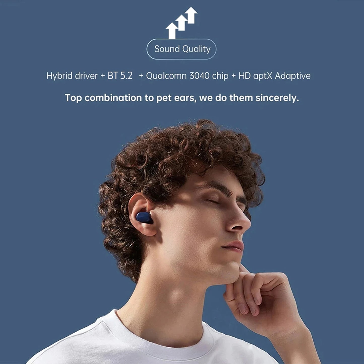 Redmi Airdots 3 BT5.2 True Wireless Stereo In-Ear Earbuds Qualcomm 3040/Hybrid Driver/DSP Noise Reduction/IPX4 Waterproof