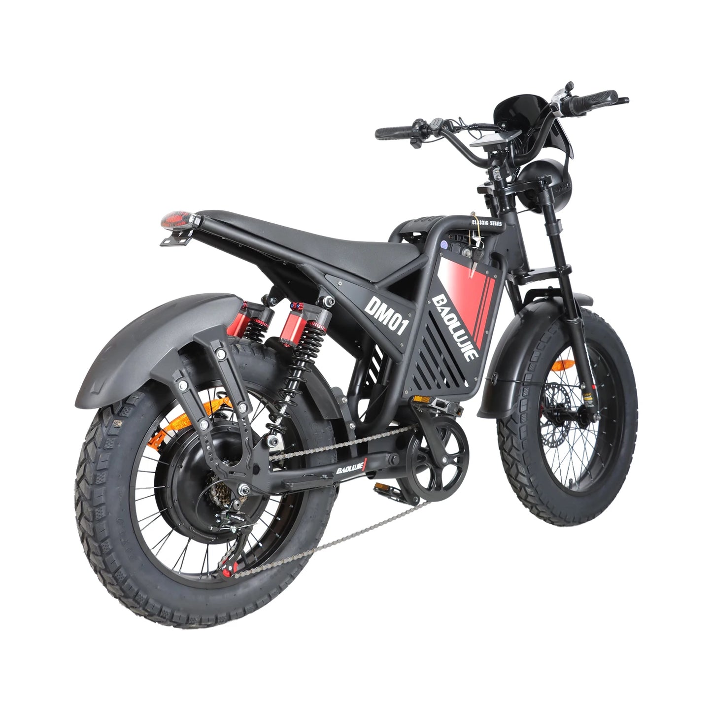 BAOLUJIE DM01 Electric Bike 2000W Motor Electric Dirt Bike 60V Electric Bicycle for Adults 20" Fat Tire UL2849【1 Year Warranty】
