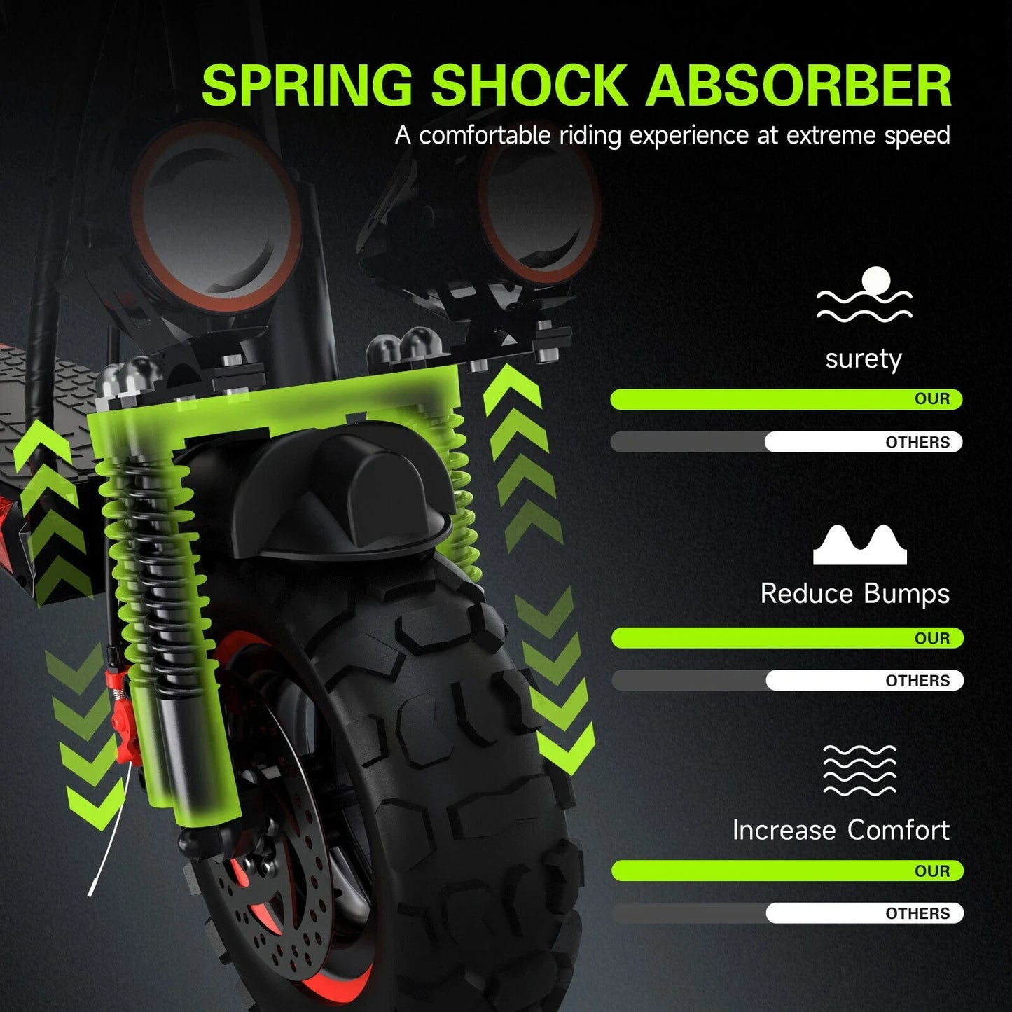 11 inch tires foiding electric scooter 1200w strong power 31 mph fast speed long range removable seat all terrain scooter