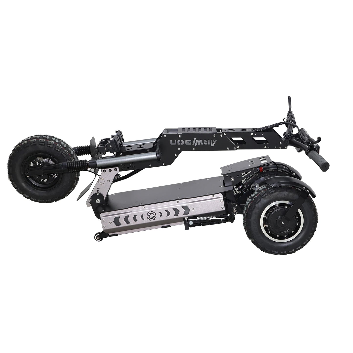 Long Range Off Road E-Scooter 6000W Setup 60V 27AH Battery 3 Wheels Tricycle Design 13 Inch Fat Tires Electric Scooter