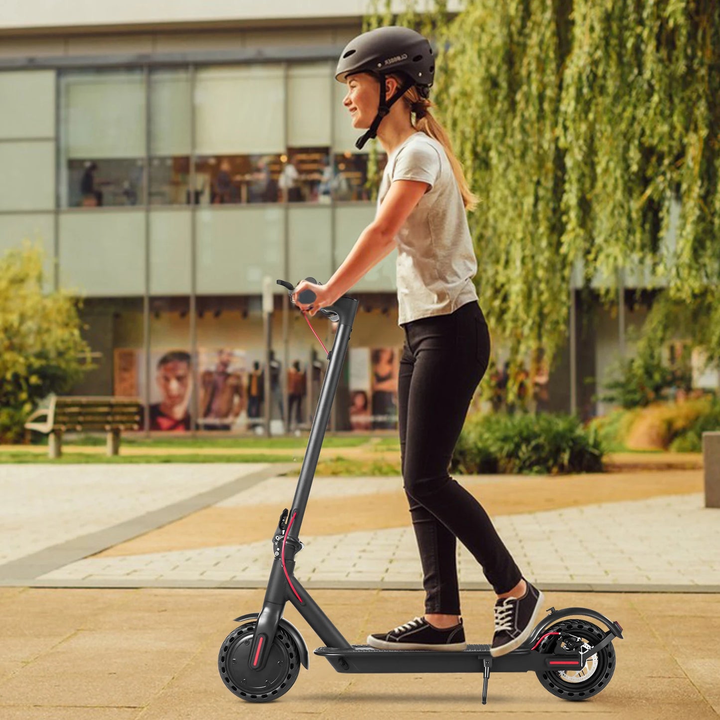 Free Shipping 350W Peak 500W 36V Electric Scooter 10.4AH Battery 8.5inch Wheels 12 Months Warranty  Cheap Price city Escooter