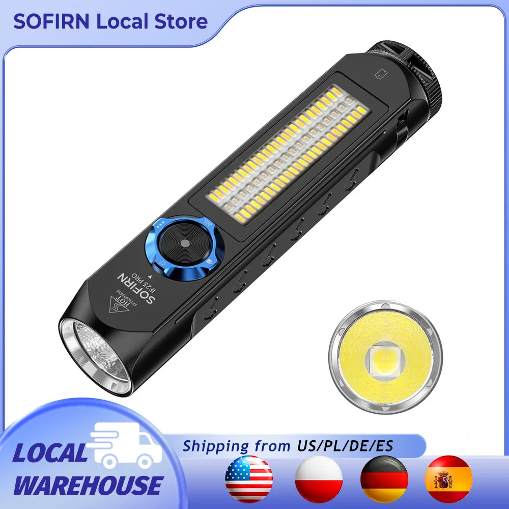 Sofirn IF23 PRO RGB Light 5000lm XHP70B Powerful LED Flashlight 21700 5V 3A USB C Rechargeable Torch with Magnetic