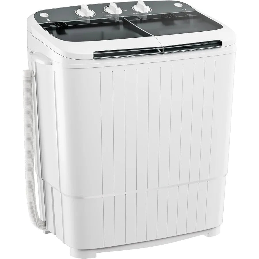 Compact 17.6lbs Portable Washing Machine with Spin Dryer Combo for Efficient Laundry Solutions in Camping Trips Small Apartment