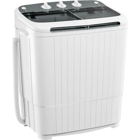 Compact 17.6lbs Portable Washing Machine with Spin Dryer Combo for Efficient Laundry Solutions in Camping Trips Small Apartment
