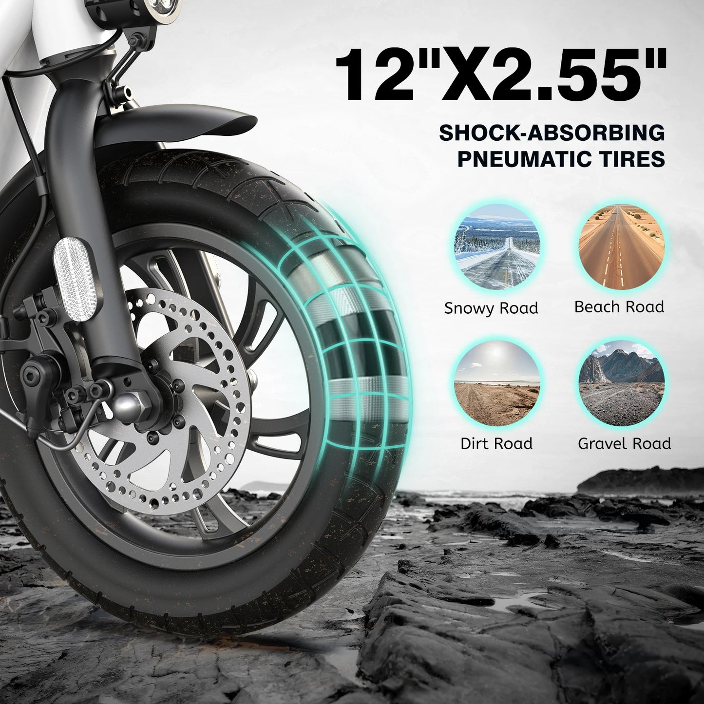 Peak 1200W Motor Electric Scooter with Seat,Max 30 Miles Range,Foldable Scooter for Adult Commuting,Women Scooter with Basket