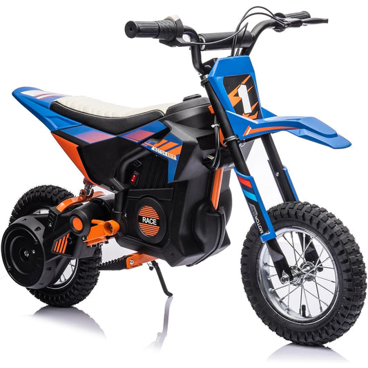 24V 250w Electric Dirt Bike for Kids 8-14,Up to 13.6MPH(22Km/h) Off-Road Motor Electric Motorcycle with Spring Suspension