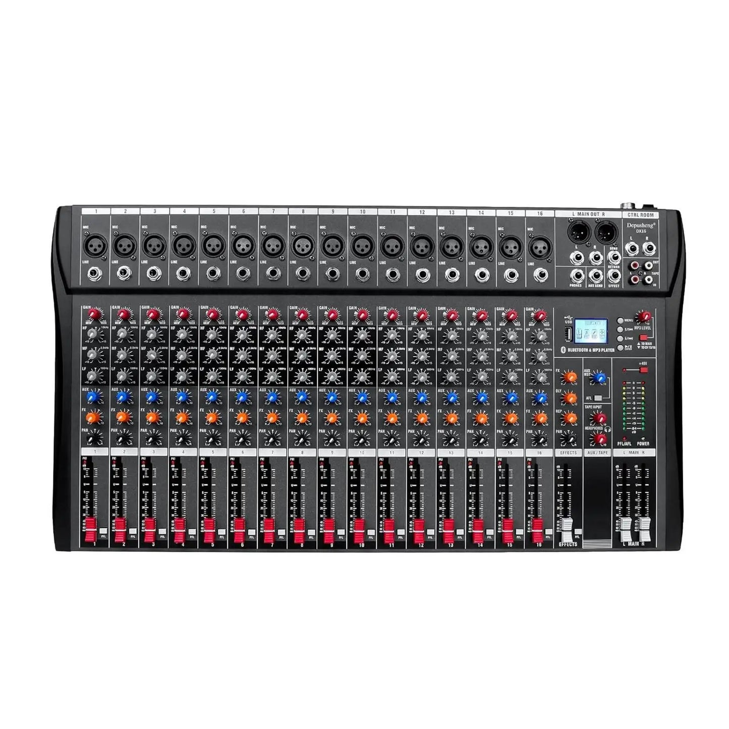 AP01 16 Channel Mixing Console Live Studio USB Bluetooth Professional Mixer