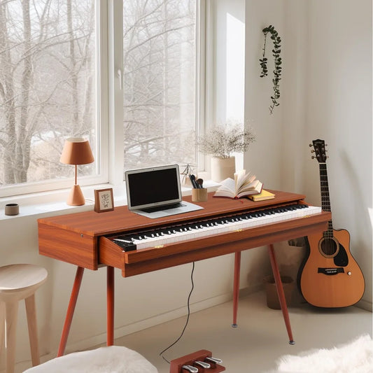 Digital Piano 88 Key Weighted Keyboard with Stand ,Three Pedal, Power Adapter