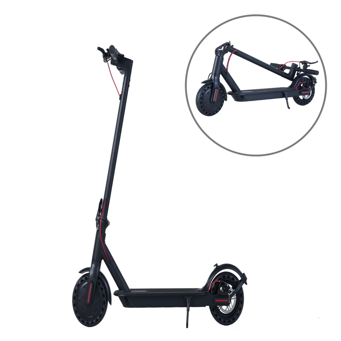Free Shipping 350W Peak 500W 36V Electric Scooter 10.4AH Battery 8.5inch Wheels 12 Months Warranty  Cheap Price city Escooter