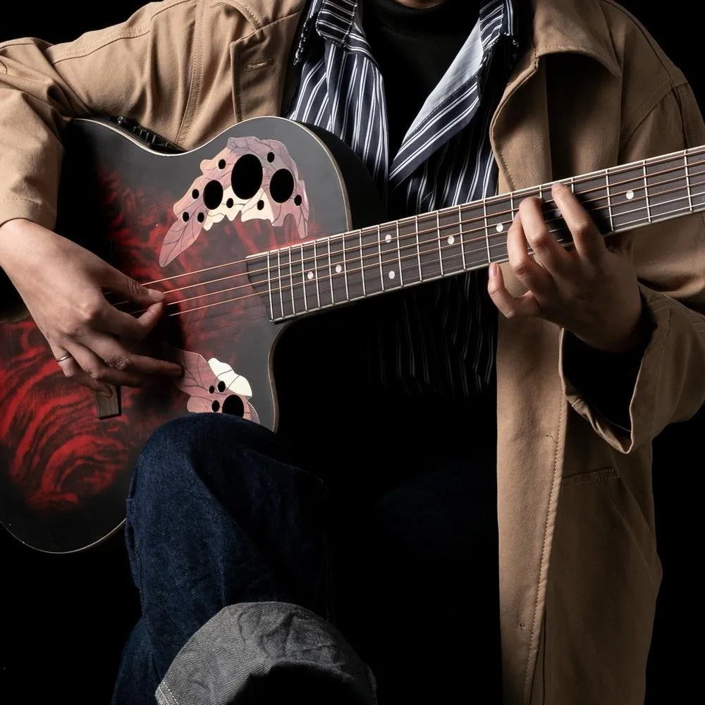 41" Popular Spruce Cutaway Acoustic-Electric Guitar 6 String With Bag