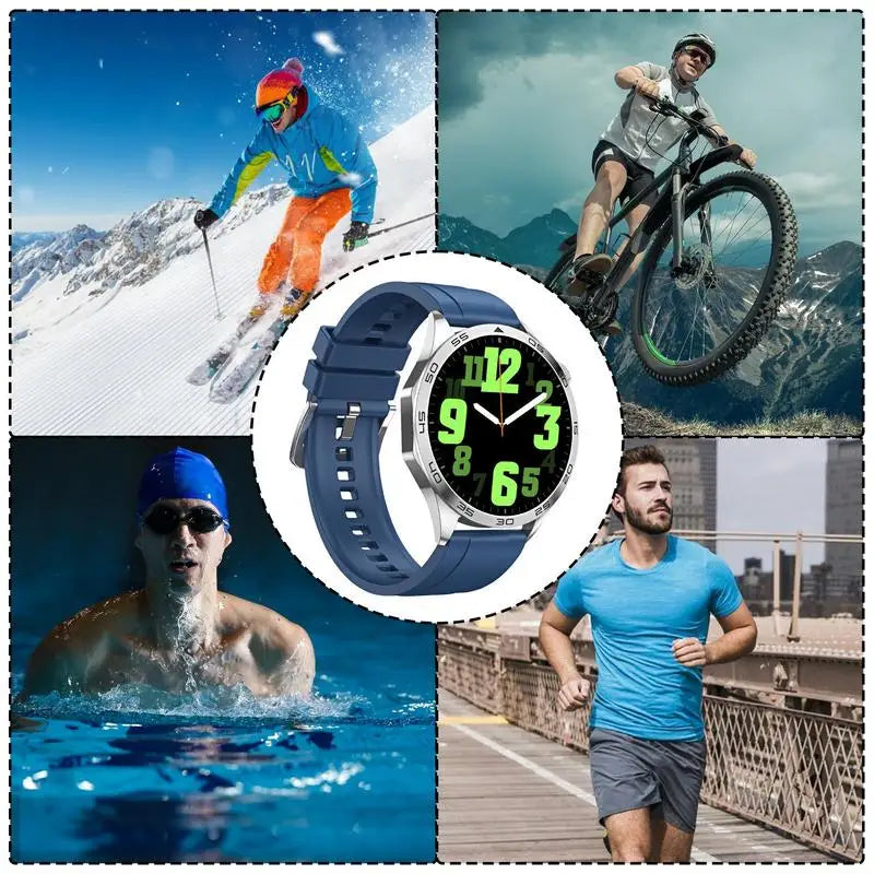 Heart Rate Monitor Watch Men Touch Smartwatch Fitness Watch 100 Sport Modes Wireless Charging Gps Ip69 Waterproof Smartwatch
