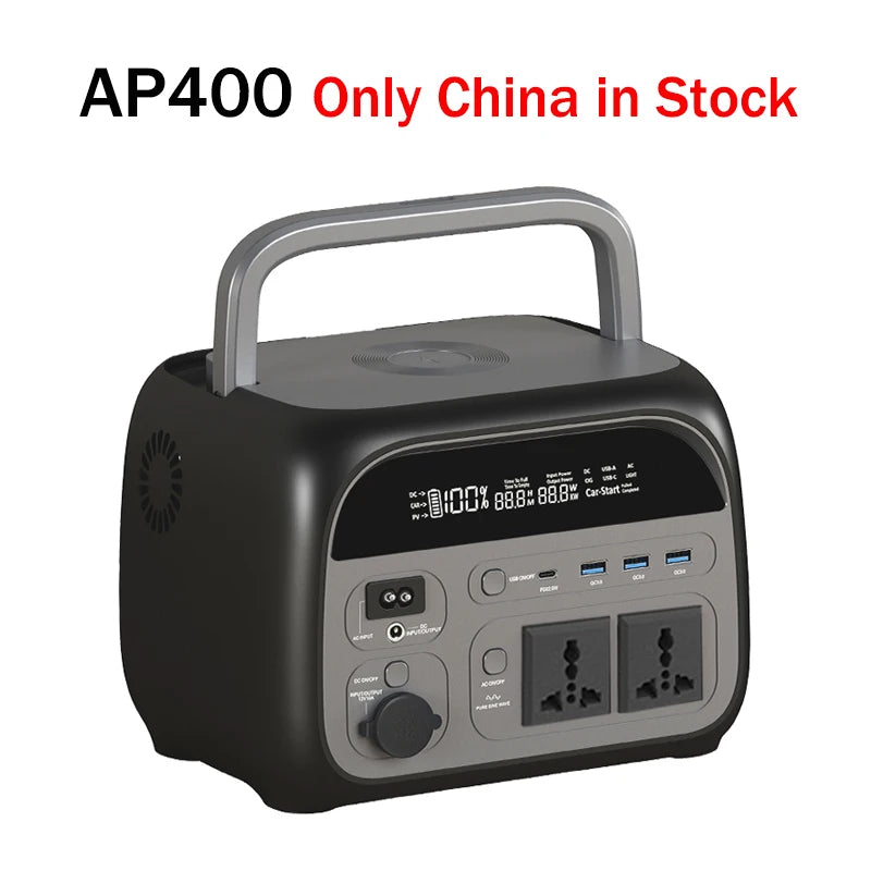 2400W 1800W 500W Portable Power Station 1024wh 345wh Lifepo4 Battery Powerful Power Bank Solar Generator Emergency Power Supply