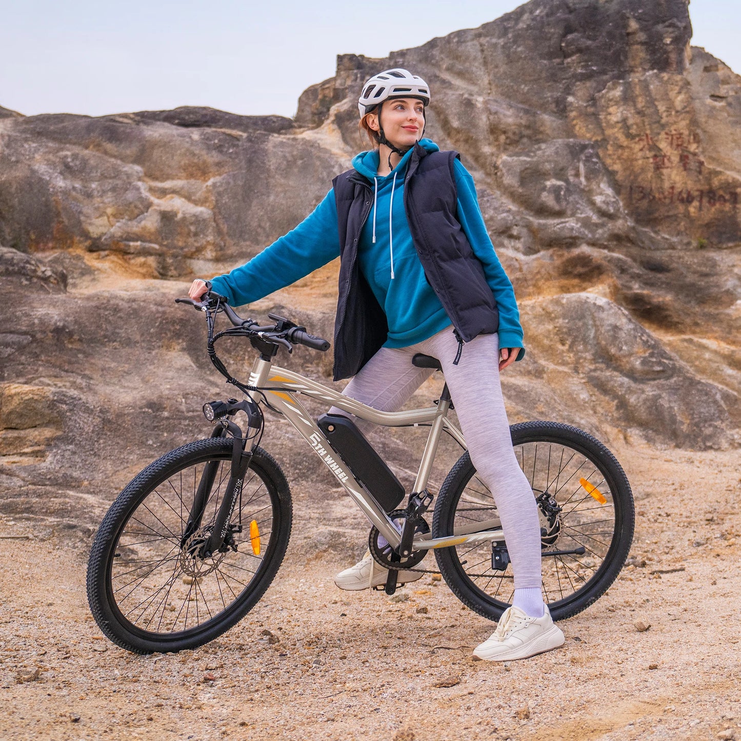 5TH WHEEL AB17 Electric Bike, 500W Motor, 468Wh Removable Battery, 37KM/H Max Speed, Color LCD Display, Front Suspension