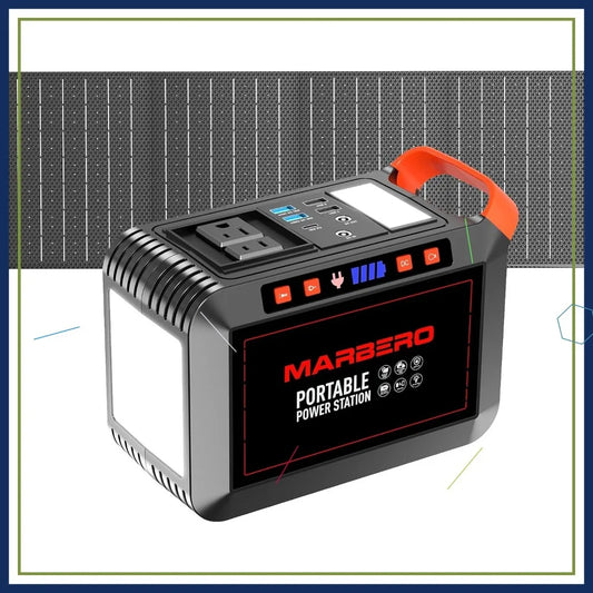 148Wh Solar Generator with 40W Foldable Panel Portable Power Station 200W for Camping Outdoor Emergency