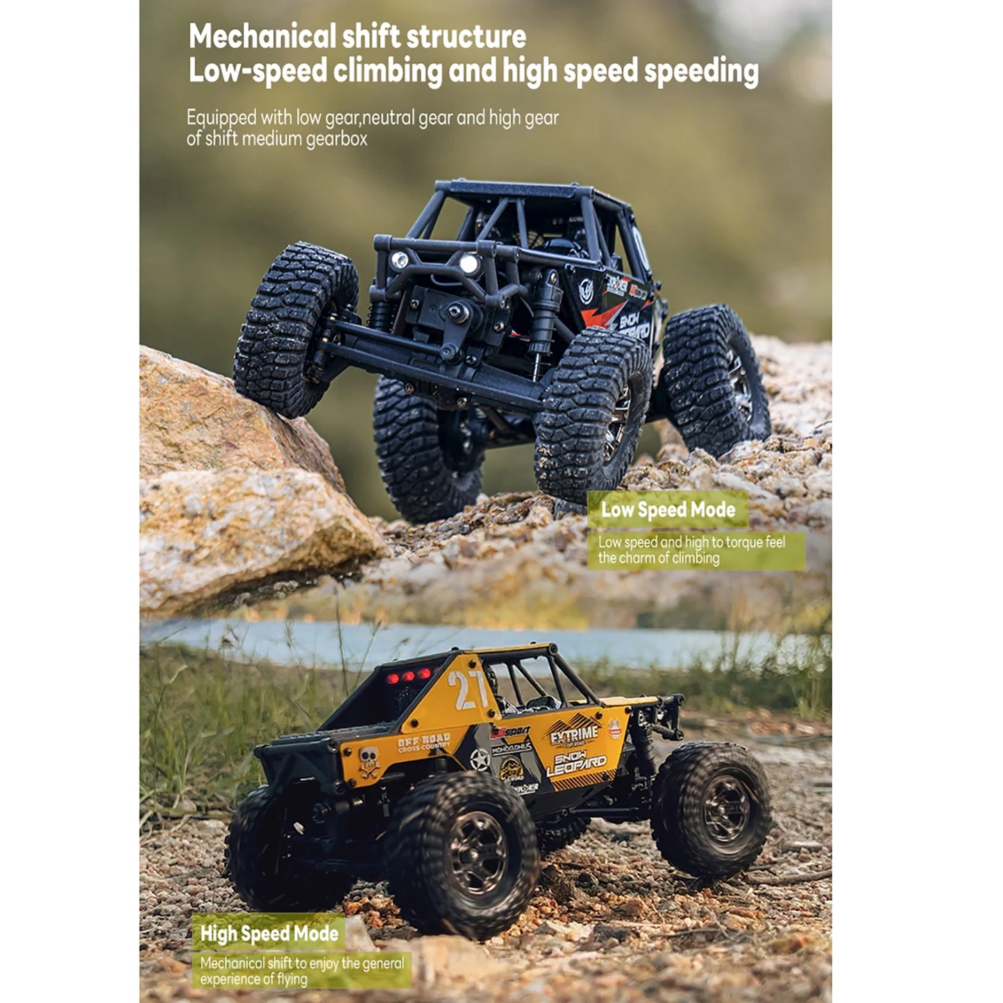 UdiRC 1/24 2.4G 4WD RC Rock Crawler UCX2405PRO Radio Controlled Off-Road Vehicles Brushless Motor ESC RTR Car Model Toys TH24654