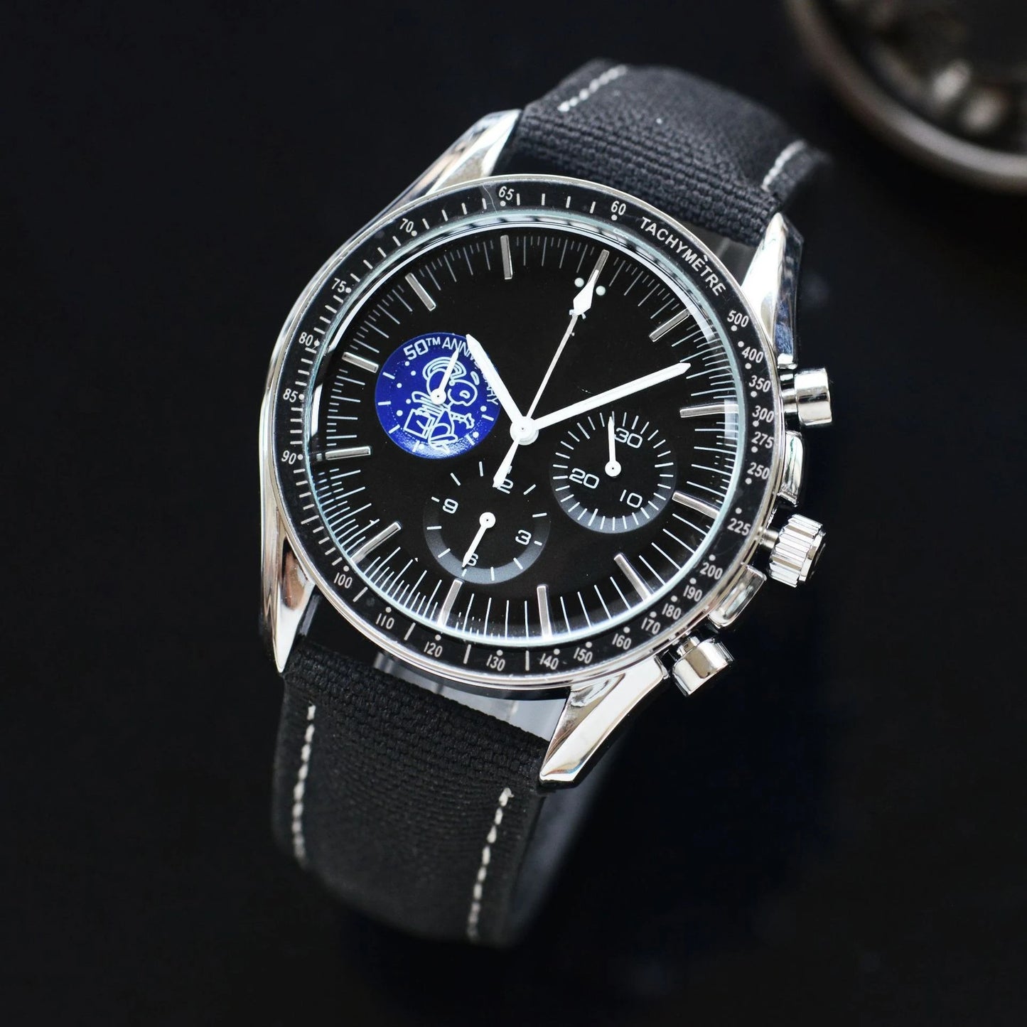 Luxury Genuine Designer Wristwatch Six Hands Three Subdials Fashion Hip Hop Quartz Watch High Quality Sport Chronograph