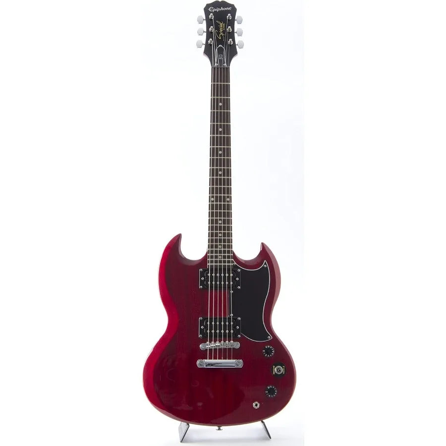 SG Special Electric Guitar Cherry for Rock and Blues Performances with Rich Tone Smooth Playability and Premium Finish for Prof
