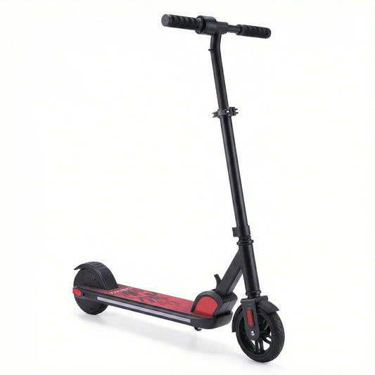 CAROMA 150W Electric Scooter for Kids Ages 6-12,Colorful Lights,LED Display,Foldable E-Scooter,UL2272 1 Year Warranty