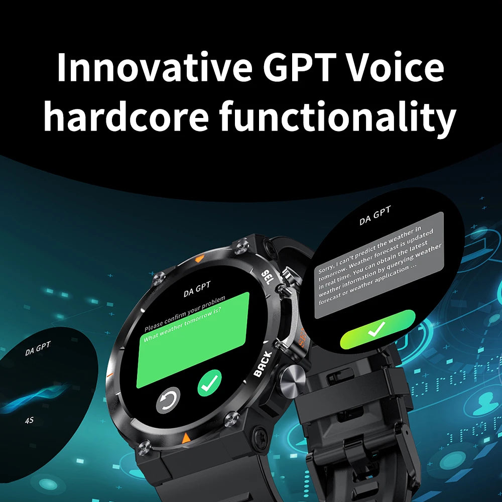 SENBONO MAX18 Smart Watch for Men AMOLED Screen AI GPT Bluetooth Call 410mAh Big Battery Fitness Tracker Men' Sport Smartwatch