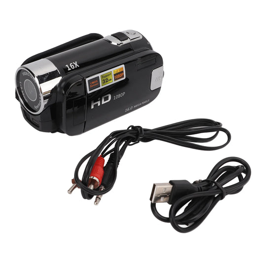 Digital Video Camcorder Portable Full HD 1080P 270° Rotation Handheld 16MP Digital Camcorders for Family for Kids for Gifts