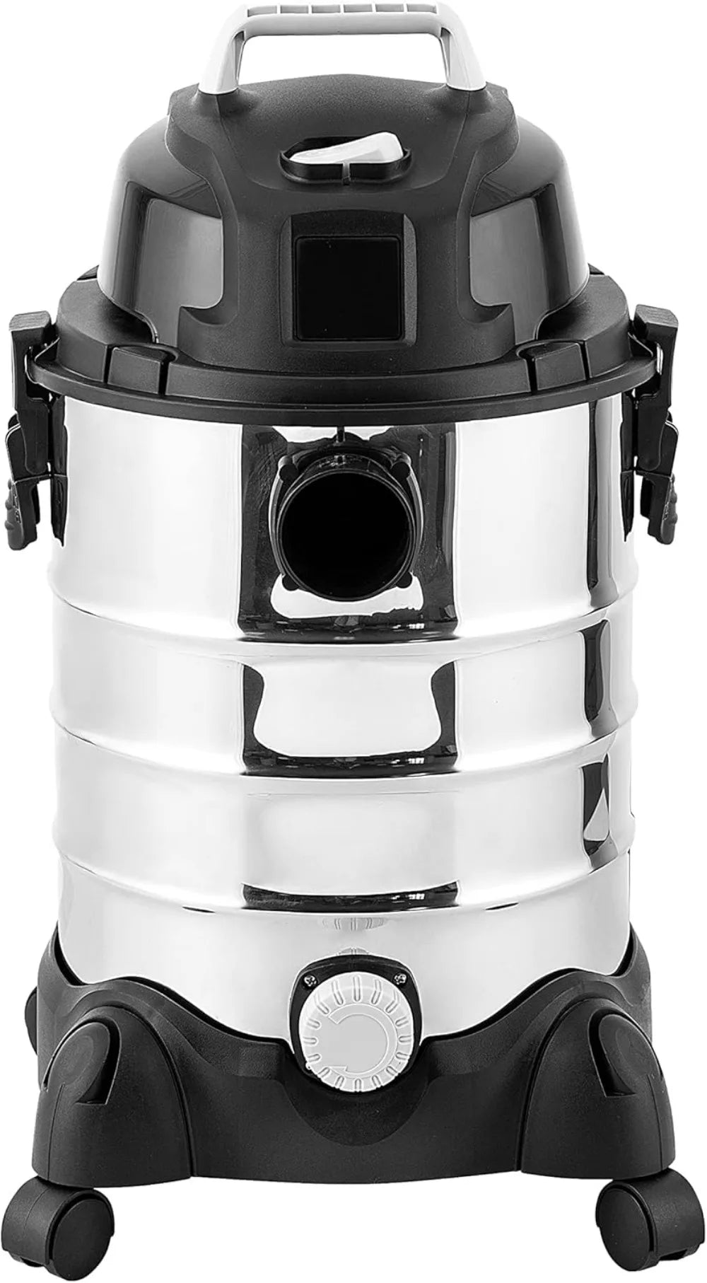 6 Gallon Wet Dry Vacuum Cleaner, 3.5 HP Stainless Steel Tank, Grey/Black for Home and Shop Use