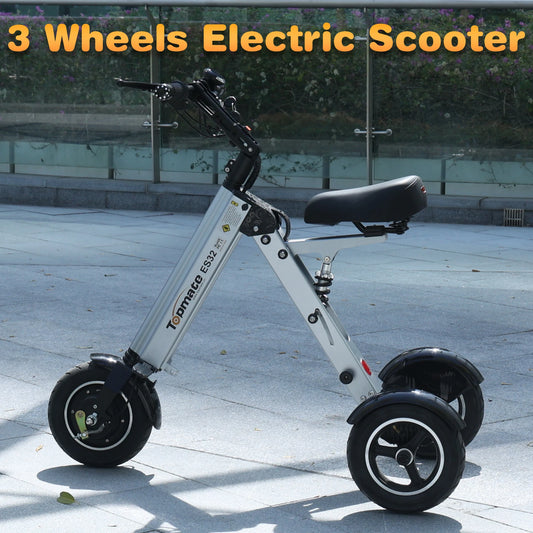 TopMate ES32 Folding Mobility Scooter with Reverse Function E-Tricycle for Adult and Senior, up to 15Mph & 20 Miles 3 Wheel