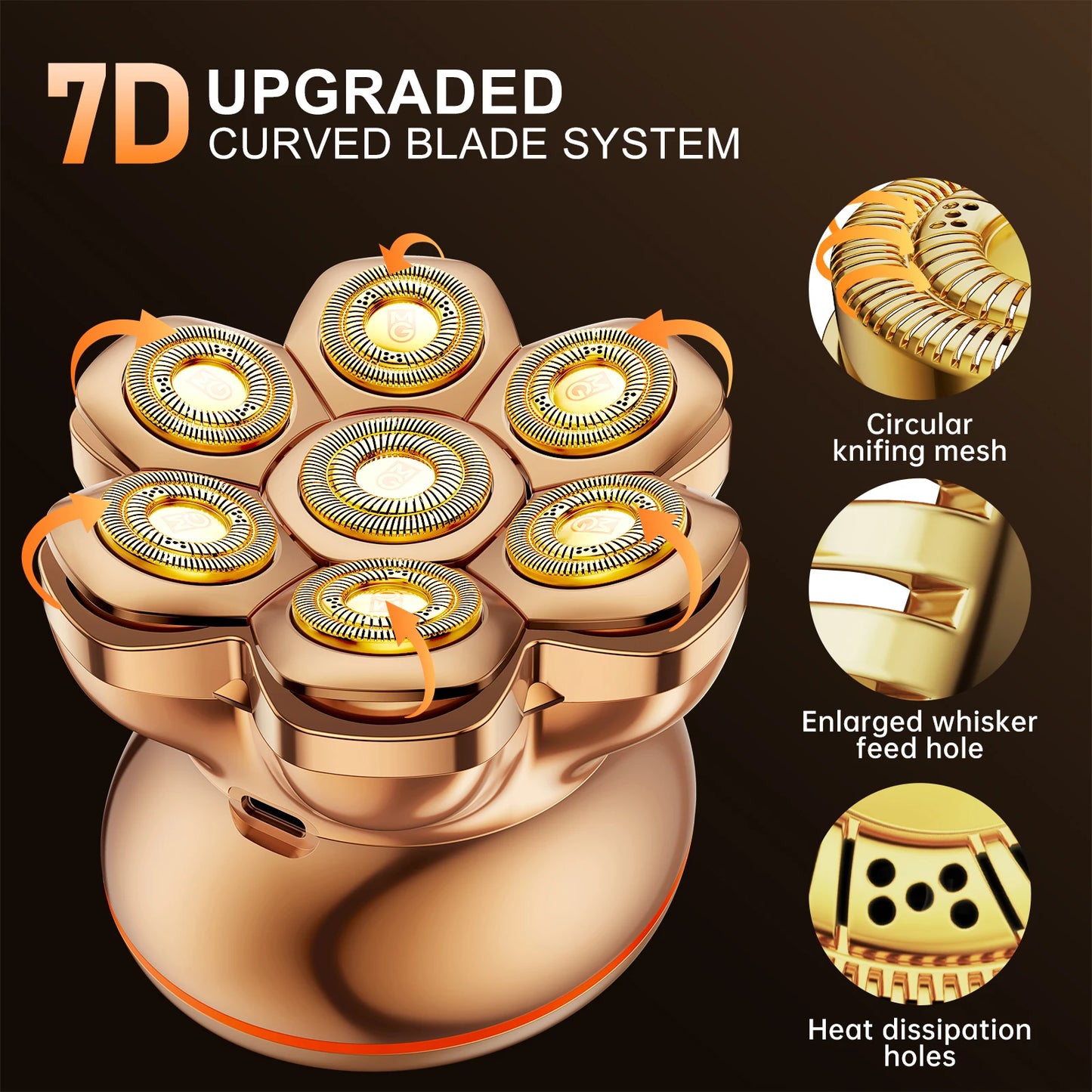 MAXGROOM Head Shaver PRO for Bald Men IXP6 Waterproof USB Rechargeable Electric Hair Trimmer Beard Floating Blade Magnetic Razor