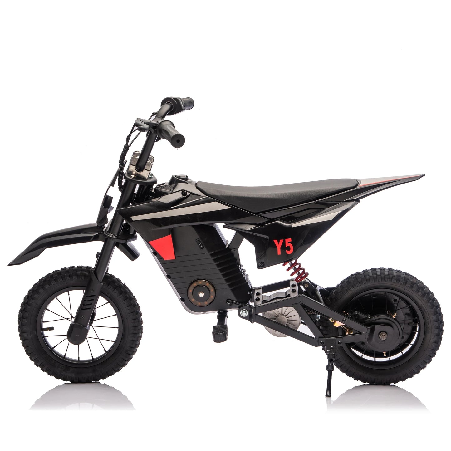 Ride On Electric Toy Off-Road Motorcycle, 24V 250W, 9.32 MPH Max Speed, 180 Lbs Weight Capacity, Fast Charging, Rear Suspension