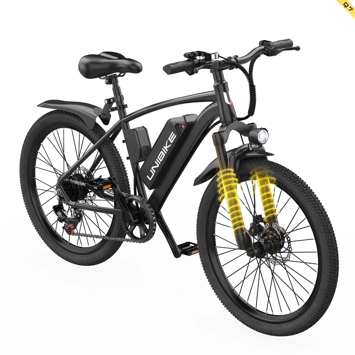 Aairsk Q7 Adult E-bike 400W Motor 36V 10Ah Battery Electric Bike 26 Inch Fat Tire E-Mountain bike Off-road Electric bicycle