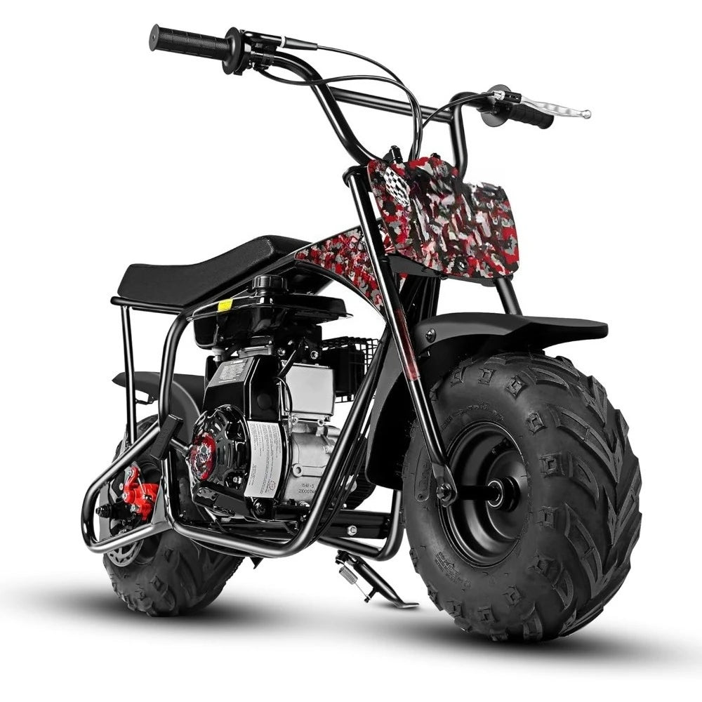105cc 4-Stroke Dirt Off Road Trail, 28mph, Gas Powered Mini Bike with Automatic Transmission and Pull Start for Adult and Teens