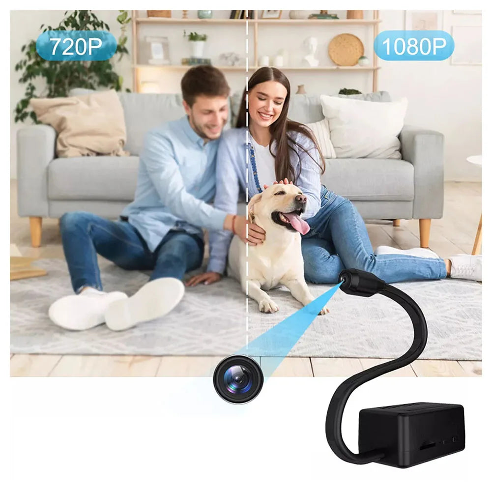 Mini WiFi Camera with Motion Detection Wireless Nanny Cam Surveillance Camera for Baby & Pet Monitor