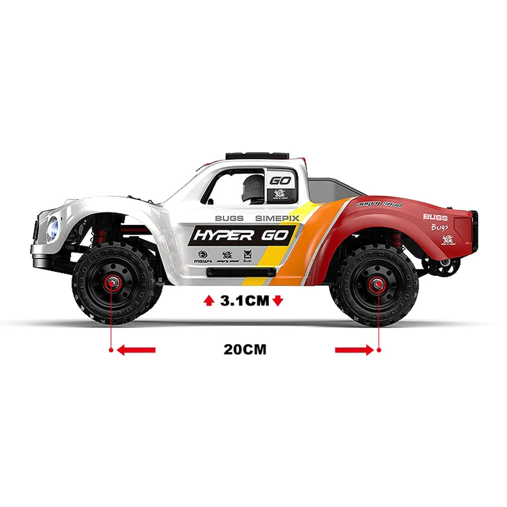 HYPER GO MJX14211 1/14 4WD RC High-Speed Brushless Remote Control Car With Gyroscope Off-road Racing RC Truck Toys