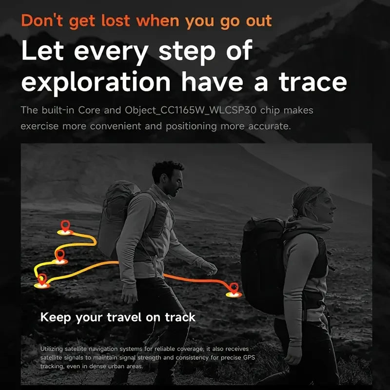 SENBONO GPS Smart Watch Men Built-in GPS Bluetooth Call AI GPT Fitness Tracker Waterproof Military Sport Smartwatch for Men