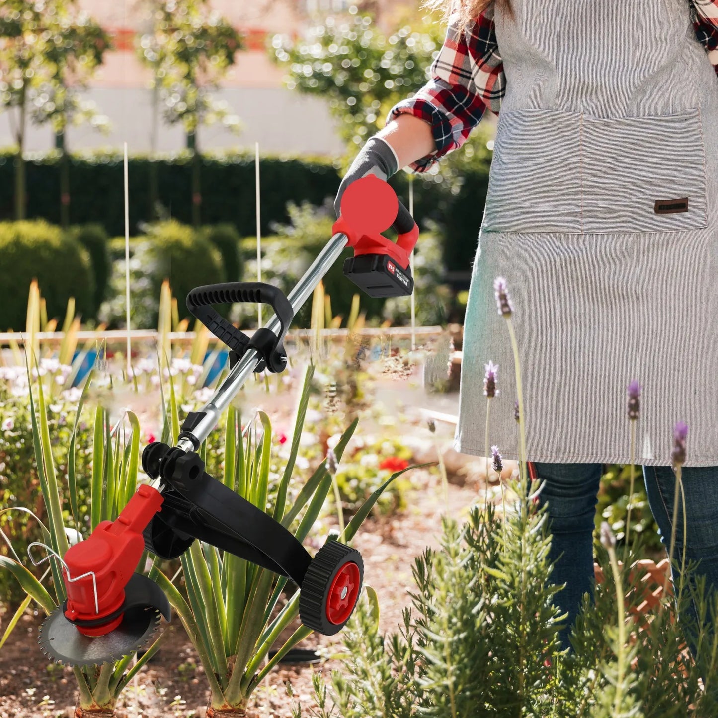 Cordless Weed Trimmer Edger 21V With 1.5Ah Battery