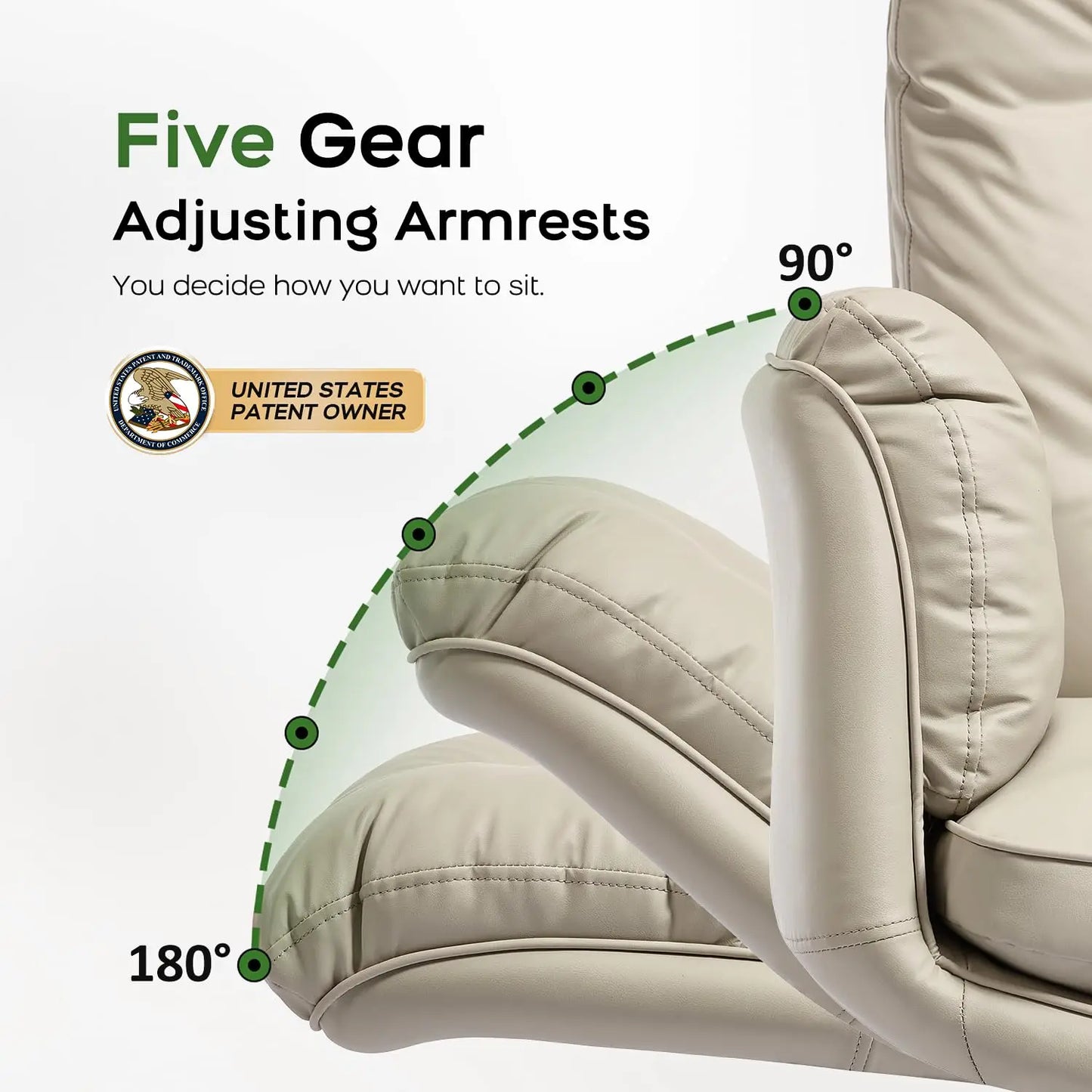 Criss Cross Chair with Armrests & Wheels for Cross-Legged Sitting, Comfortable Adjustable Swivel Office Desk Chair, Customized