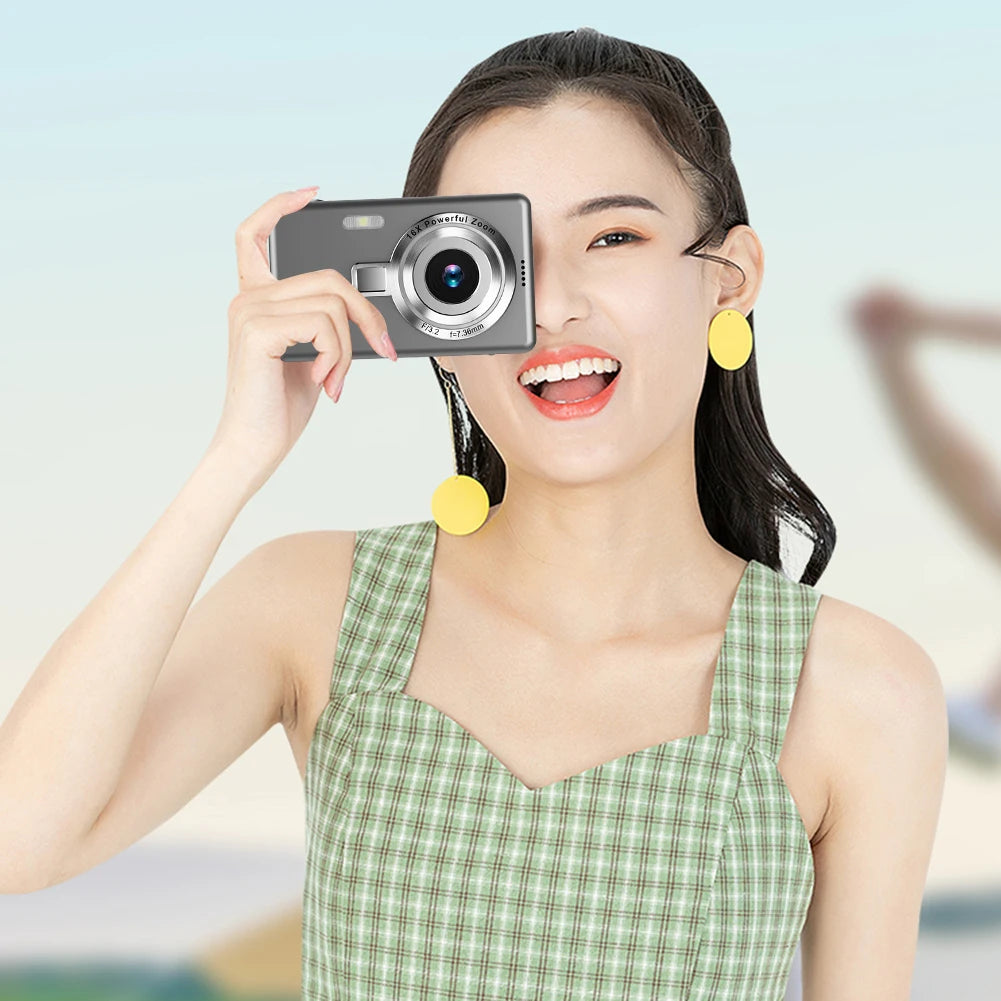 4K HD 1080P Digital Camera Anti-Shake Autofocus Vlogging Camera 2.4 Inch IPS Screen Photography Camera for Photography and Video