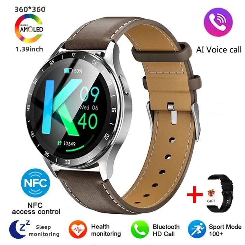 2024 New Bluetooth Call Smart Watch High end Men's Multi sport Mode NFCIP67 Waterproof Fitness Women's Smart Electronic Watch
