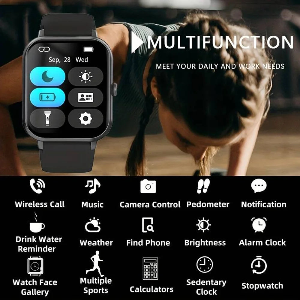 SENBONO Men‘s Smart Watch Bluetootn Call Heart Rate Monitor Sport IP68 Waterproof Smartwatch For Women  Men